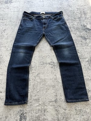 Fat Face Jeans Herren W38 L32 Blau Slim Fit Tapered Freizeit Zip Fly