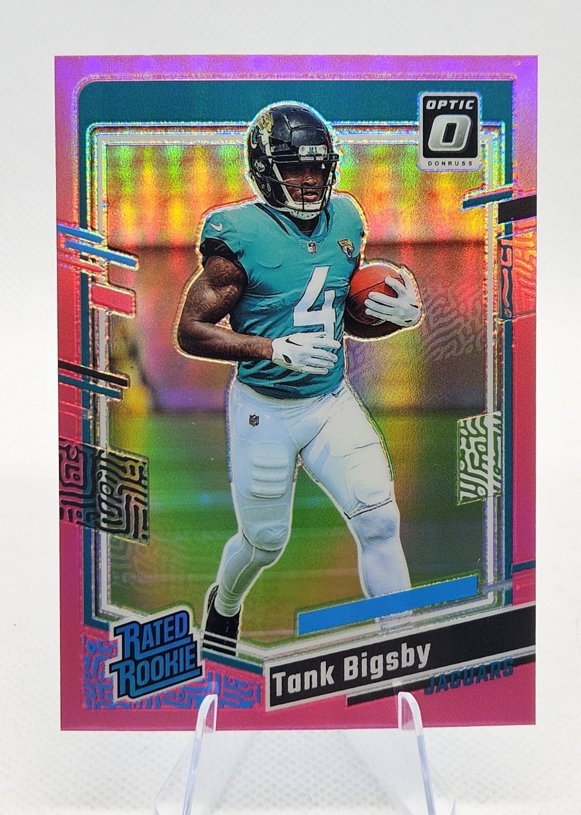 2023 Panini Donruss Optic - Rated Rookie Tank Bigsby #252 Pink Prizm (RC)