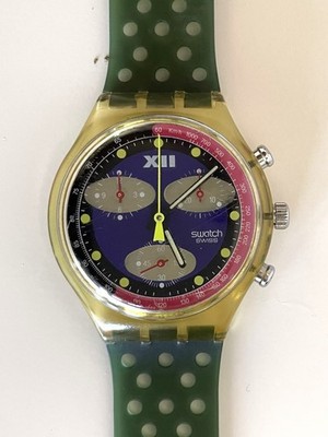 Swatch Chrono BLUE CHIP SCK 101 1993 used Captain Nemo Band