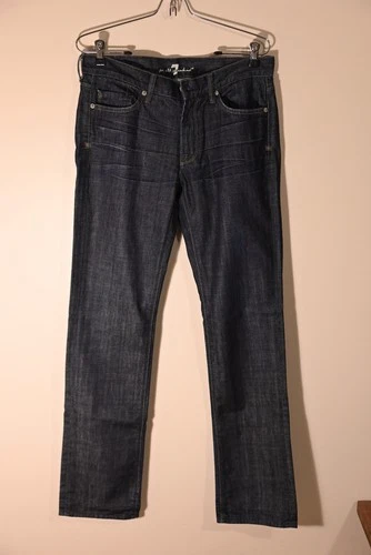 7 For All Mankind Slimmy Jeans 31 Blue 100% Cotton Made in USA