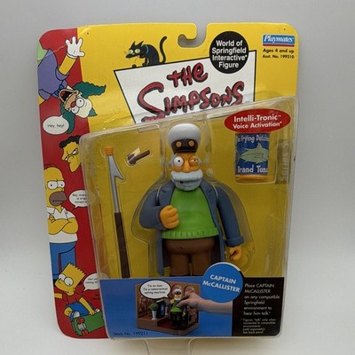 Playmates The Simpsons Captain McCallister Interactive Talking Figure 2001 (New)