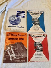 Lot of 4 Music Hammond Organ Beginner Solo Book Sheet Music 1940 s 1950 s