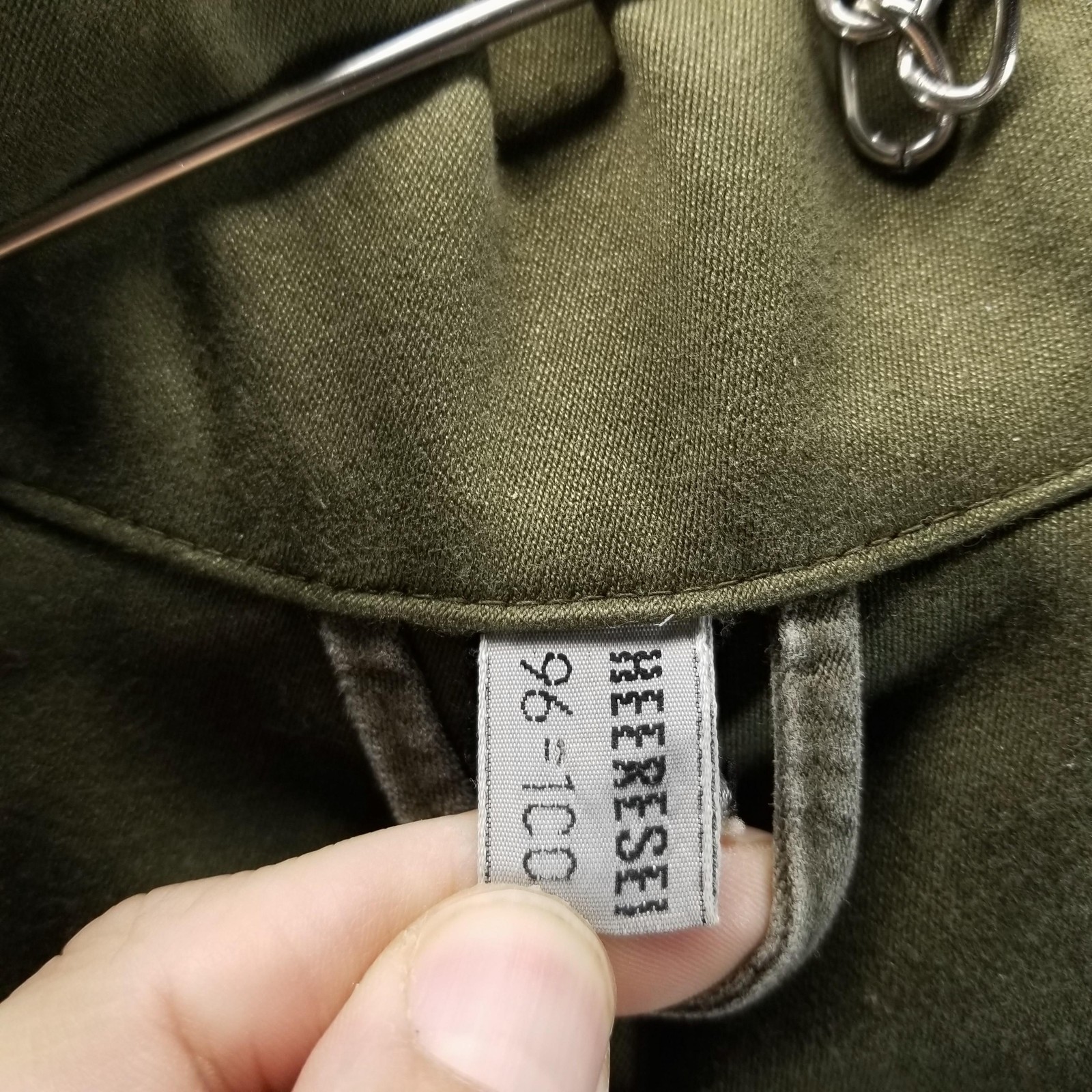 Austrian Bundesheer Jacket Mens Medium Green Military Field Coat Canvas Outdoor