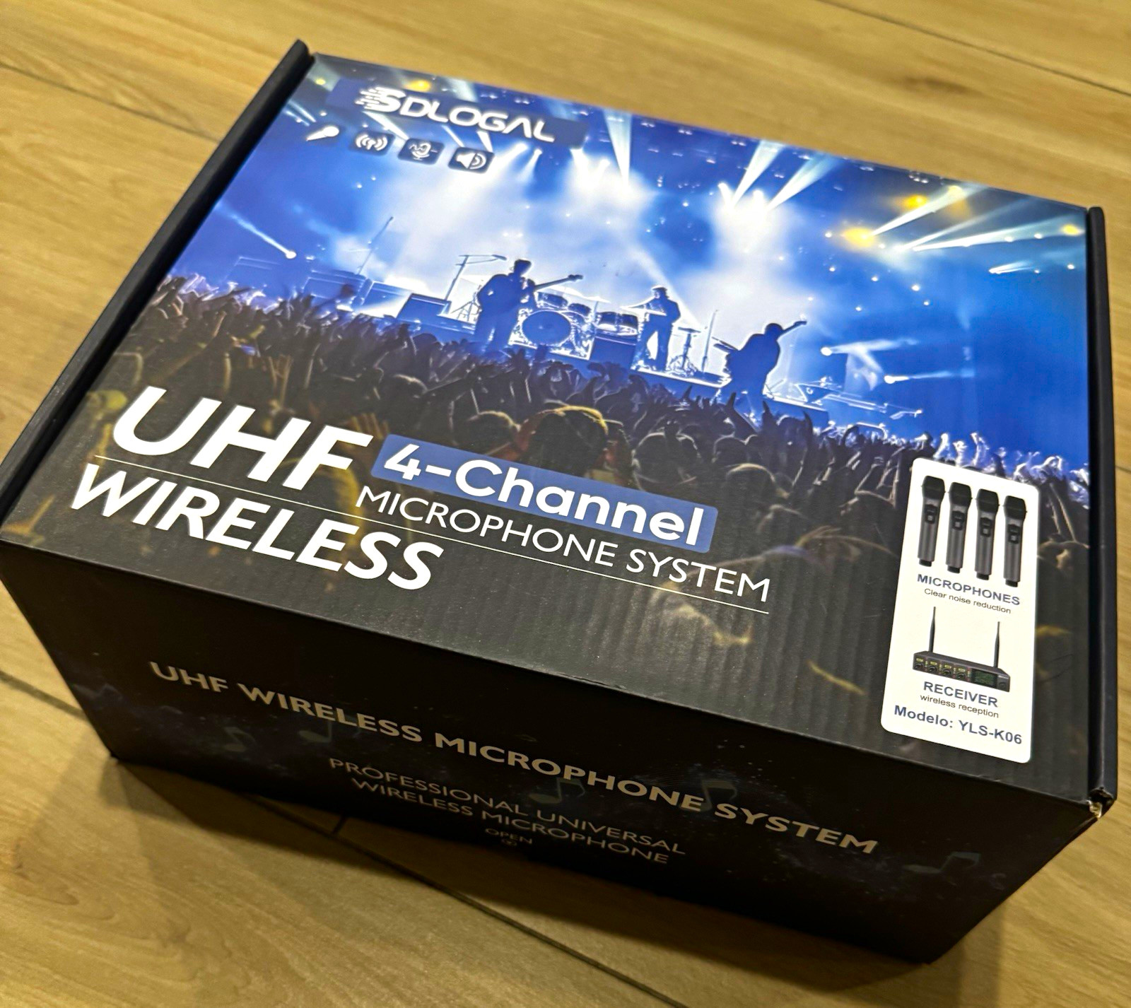 SDLOGAL YLS-K06 UHF Wireless 4-Channel Handheld Microphone System
