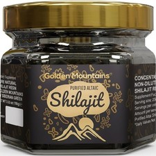 Golden Mountains Shilajit Resin Premium Pure Authentic Siberian Altai 100g