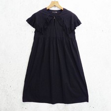 SUGAR SPOON Sugar Spoon Big Collar Dress Sleeveless Lace Girly Black Size F