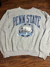 Vintage 90s Galt Sand Penn State Sweatshirt Mens XL Grey Made in USA Boxy Large