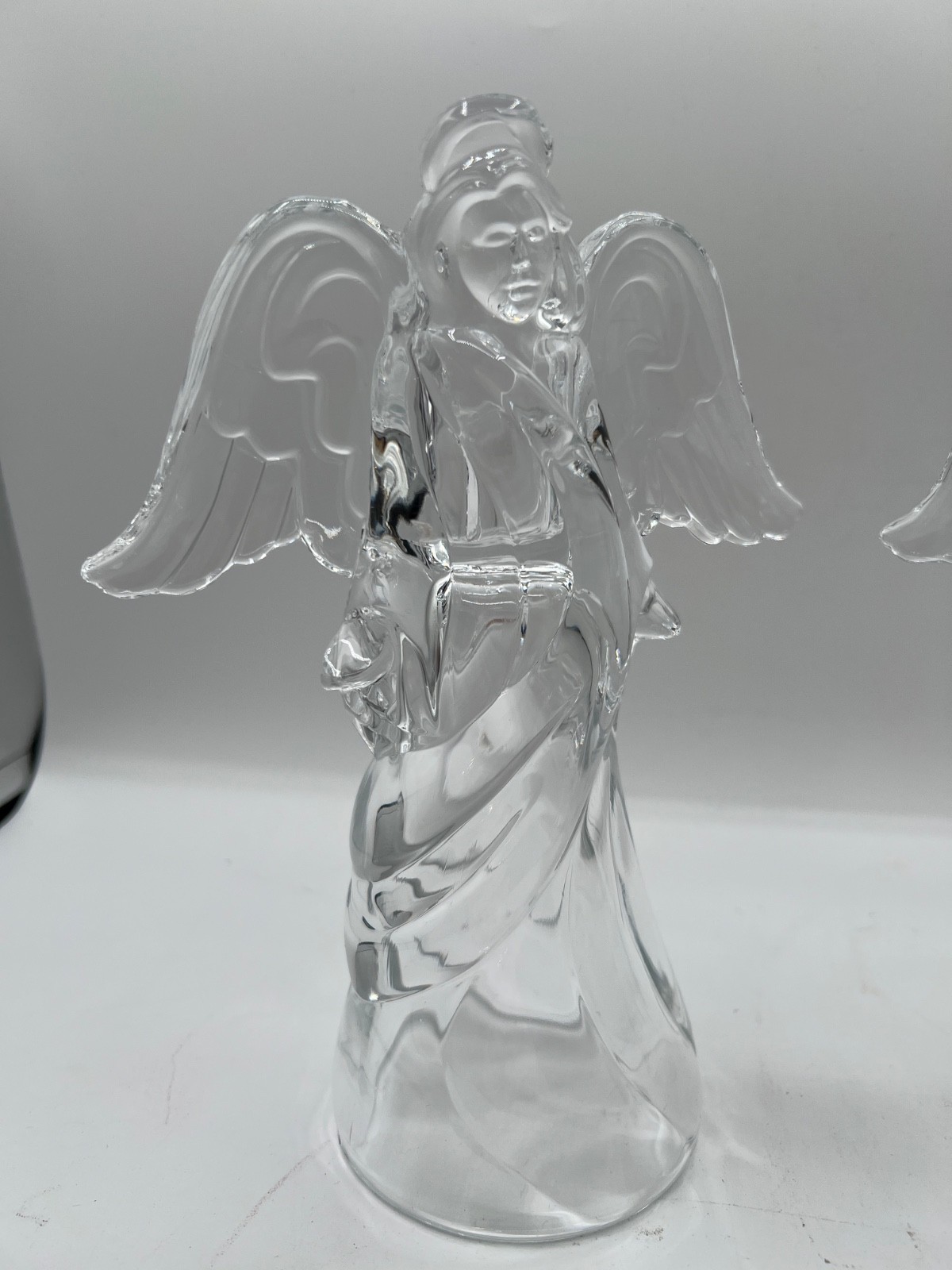Vintage Princess House Lead Crystal Angel Candlestick3