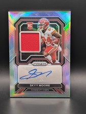 2022 Panini Prizm SKYY MOORE Rookie Patch Auto #61/99 Silver RPA-SM  Chiefs