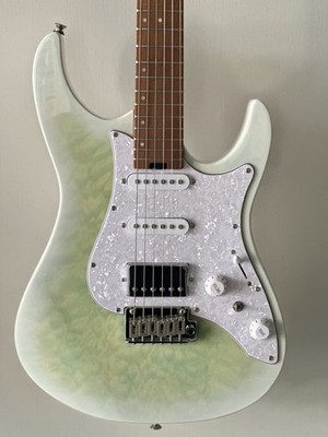 Donner DST-550 Electric Guitar Kit HSS Pickups Solid Body Turquoise Burst