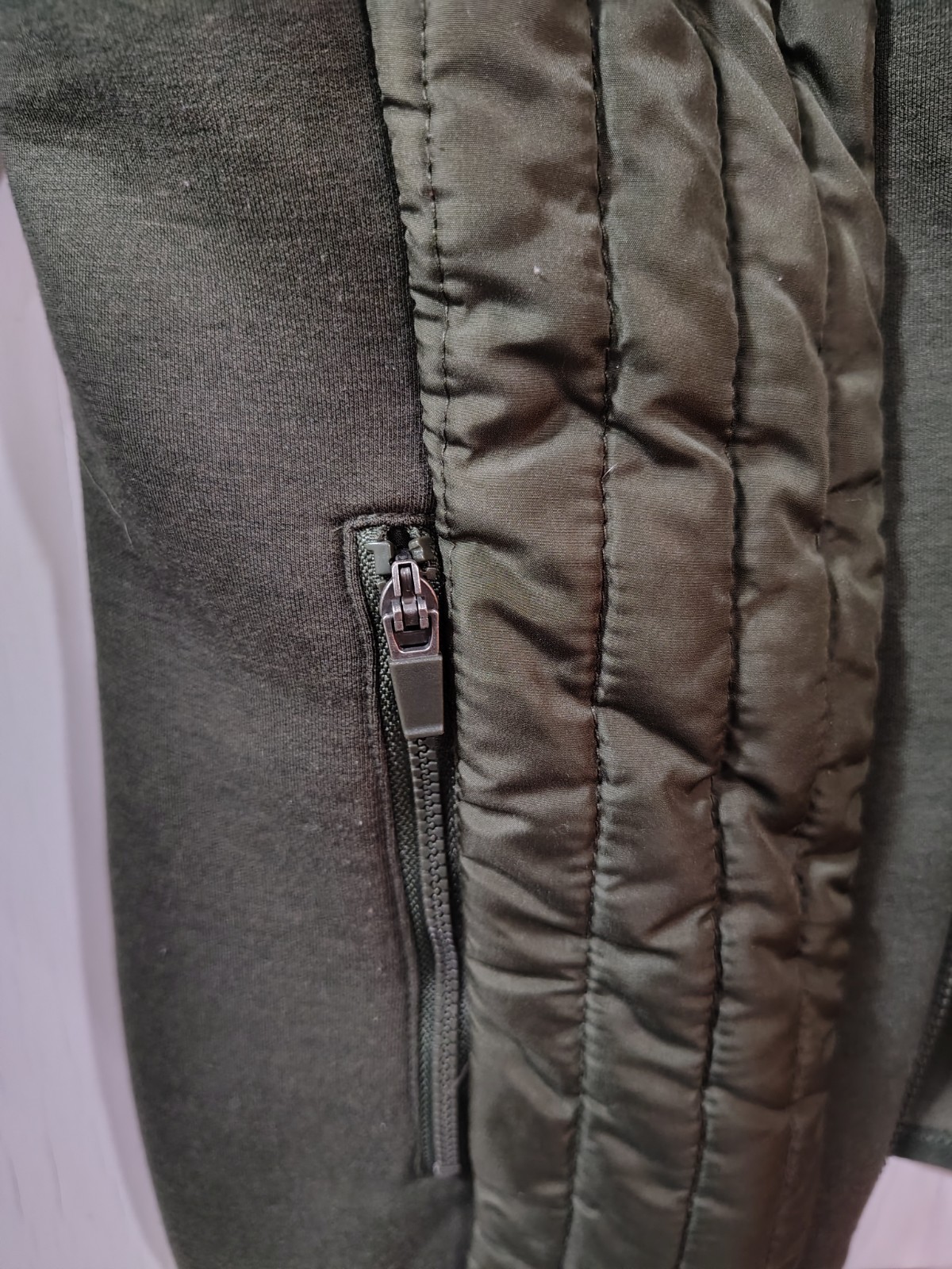 Fabletics Medium Green Lightweight Puff Zipper Ja… - image 2