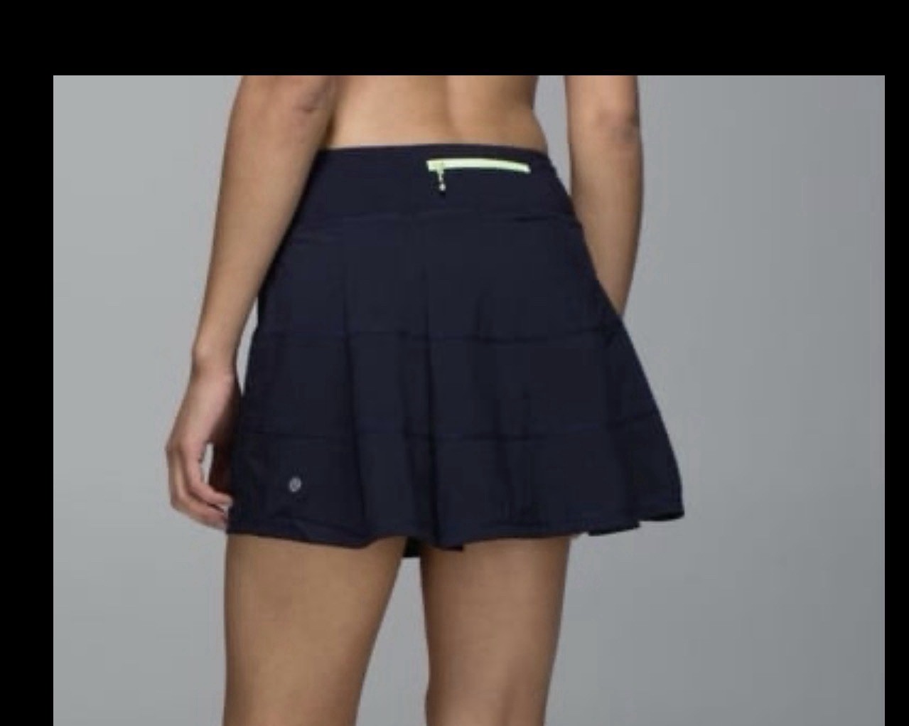 lululemon pace rival skirt , size 4 Black