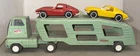 Vintage Tonka 1977 Car Hauler Corvette Car Carrier Tractor Trailer Pressed Steel