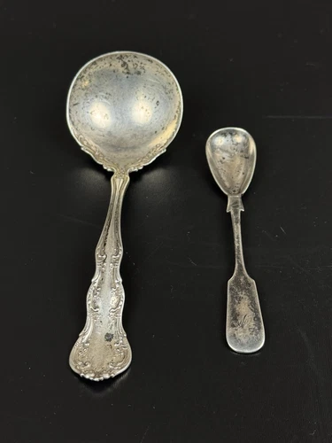 Antique STERLING SILVER Serving Ladle Soup Spoon PAT.1899