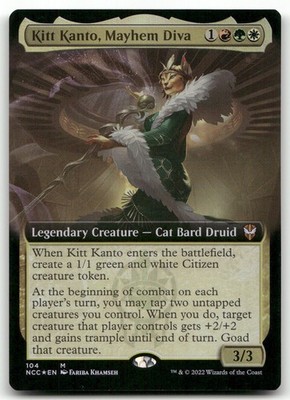 Kitt Kanto, Mayhem Diva (Extended Art) #104 (Foil) NM Streets New Capenna