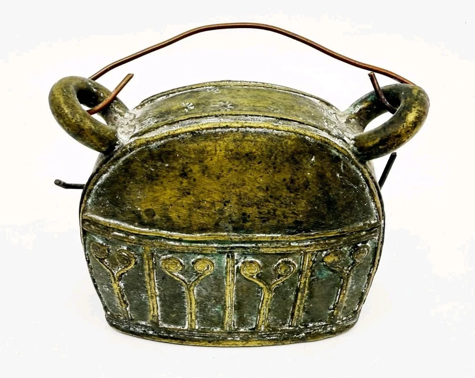 古董 BRONZE BURMESE 水布法罗 BELL-APPROX。 3.5 英寸至 4 英寸高 — 第 2/4 张图片