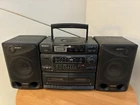 Vintage Sony CFD-560 Boombox AM FM Radio CD Player Cassette, Radio and Deck A OK