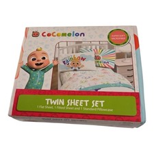 CoComelon Kids Twin Sheet Set Bedding Bed Sheets Microfiber