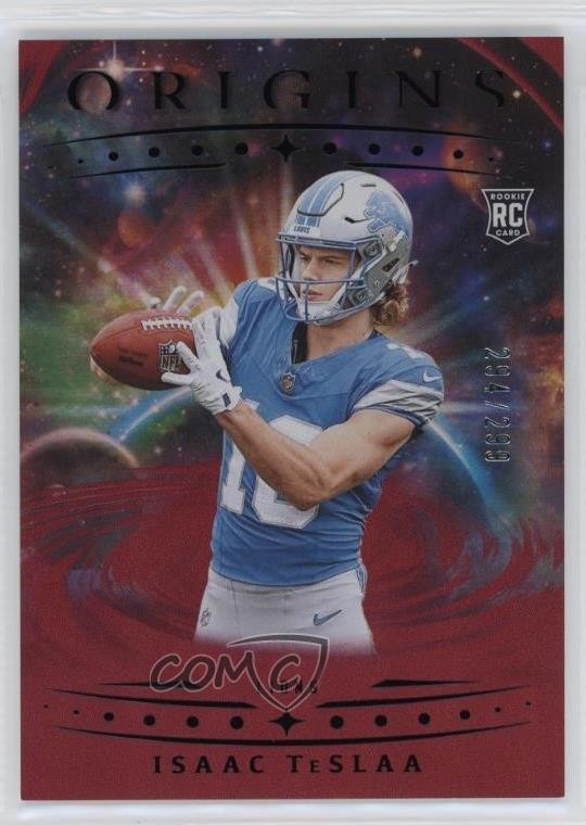 2025 Panini Origins Rookies Holo Red 294/299 Isaac Teslaa #118 6m7