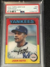 2024 Topps Heritage 1975 Topps in 3D Juan Soto #753D-24 Yankees PSA 9 