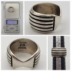 Vintage Navajo PB signed 925 Sterling Silver 9.2 grams Ring Size 7