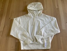 NEW OLD NAVY Active Womens Dynamic Fleece Hoodie Cropped Pullover White Large LG