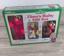 Sesame Street CTW Tyco Baby Elmo's Baby Gift Set 1996 VERY REARE