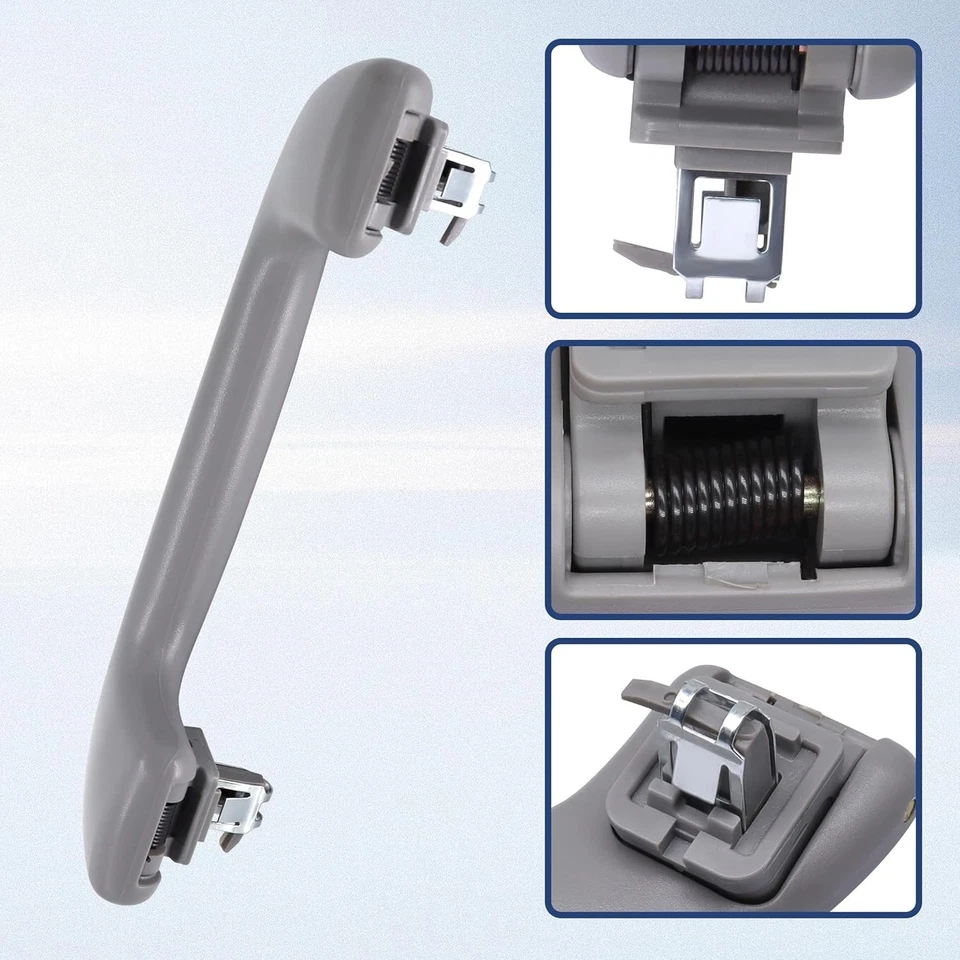 Manija de techo con agarre interior delantero gris claro para Toyota Yaris Corolla Rav4 Prius Foto 4 de 4