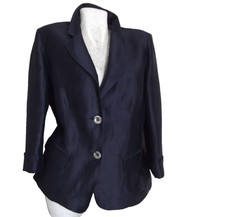 FRANCO ANCONA Blazer Giacca Lino IT46/48 EU42/44 D40/42 ho MaxMara Herno Luisa S