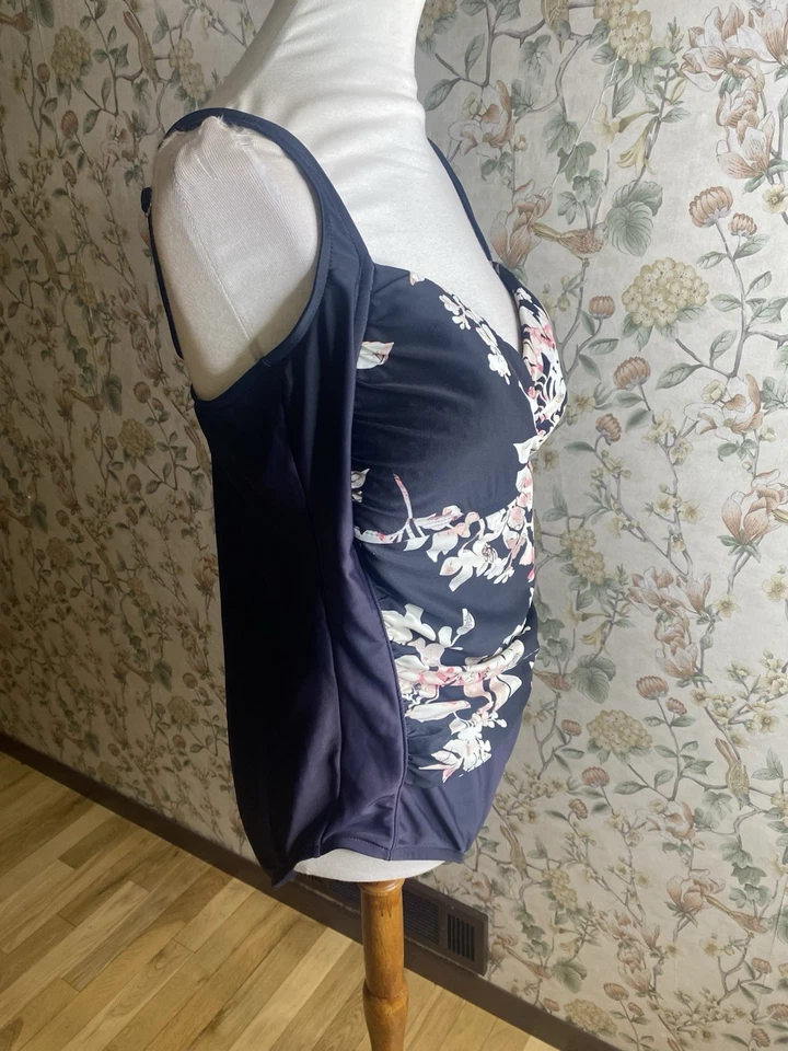 Traje de baño floral de una pieza Azul by Maxine of Hollywood talla 18 Foto 2 de 4