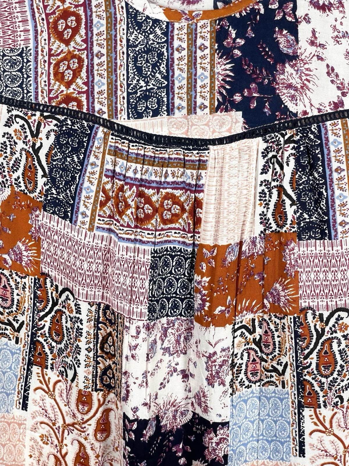 Avenue Boho Patchwork Top Tunic Plus Size 18/20 F… - image 4