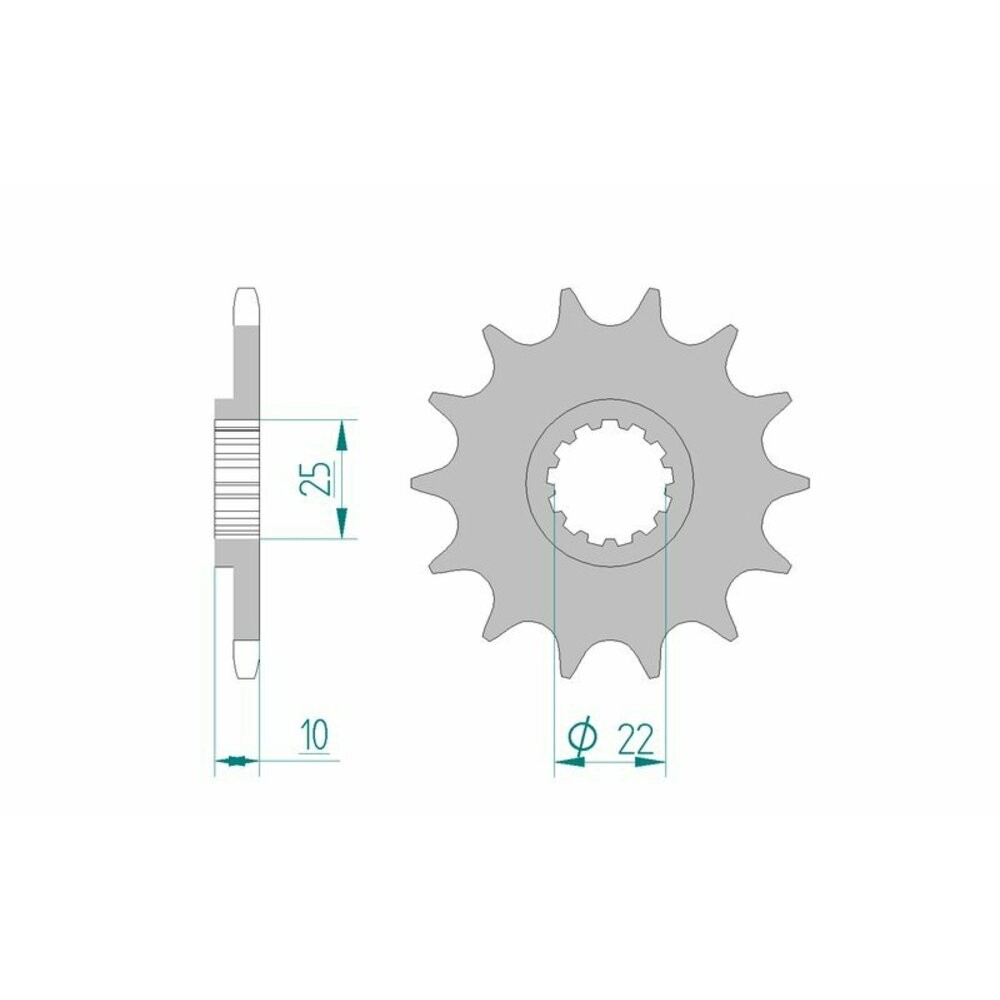 Standard AFAM Steel Sprocket 21510-Pitch 520 For Motorcycle Parts Accessories