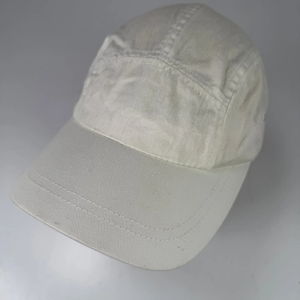 Chapeau À 5 Panneaux Pour Femmes Crème Blanc Cassé Réglable 100% Coton - Photo 1/4