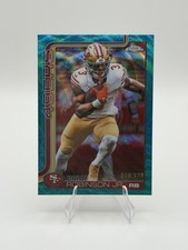 2025 Topps Chrome Brian Robinson Jr Teal Wave Refractor /199 San Francisco 49ers