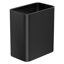 Small Bathroom Trash Can 2.1 Gallon Wastebasket, Modern Metal Garbage Can Office