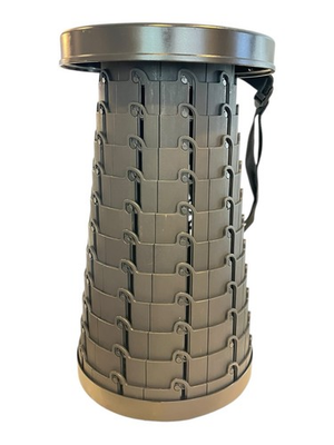 #ad Vortex Style Telescoping Stool Camping Travel Portable Collapsible Black Compact $19.95