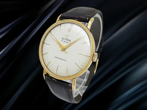 Cima Antimagnetico 17 Gioielli Cal.R.459 Gp / Ss Manuale Bianco Dial 35mm - Foto 2 di 6