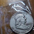 1958 Franklin Half Dollar 90% Silver US Coin Circulated Denver Liberty Bell