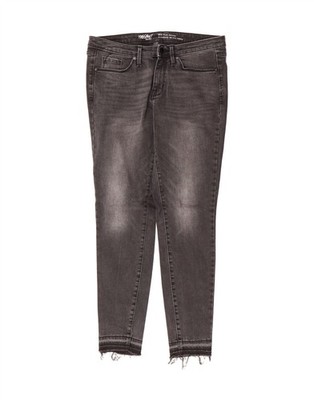 Mossimo Damen Stretch Mid Rise Skinny Jeans US 8 Medium W29 L28 Grau AM09