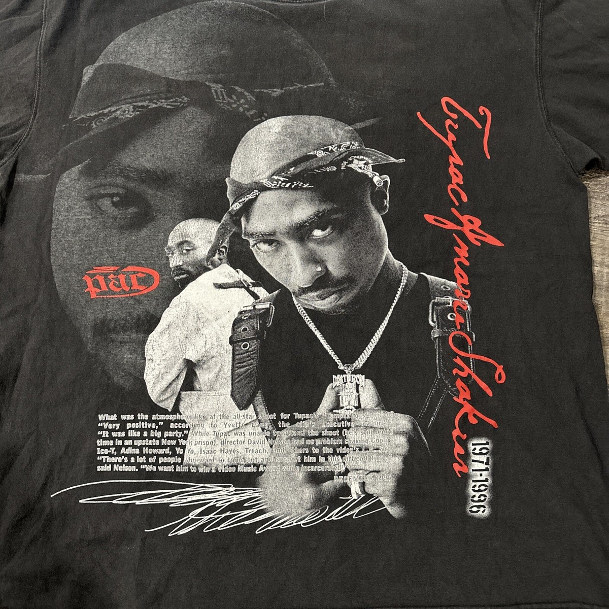 Tupac Shirt Rap Tee Memory Big Face AOP USA XXL | eBay