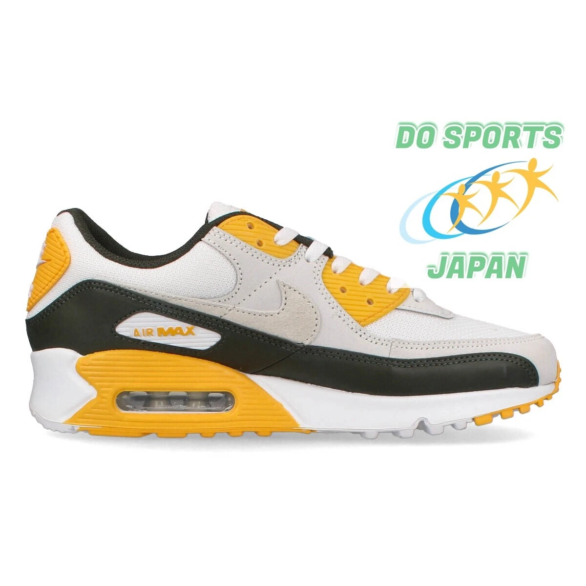 NIKE Air Max 90 Men Shoes Sneakers DM0029-103 WHITE/WHITE/UNIVERSITY GOLD