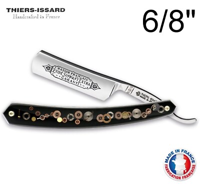 Thiers Issard Evide Sonnant Extra 6/8'' Straight Razor Mechanism Handle France
