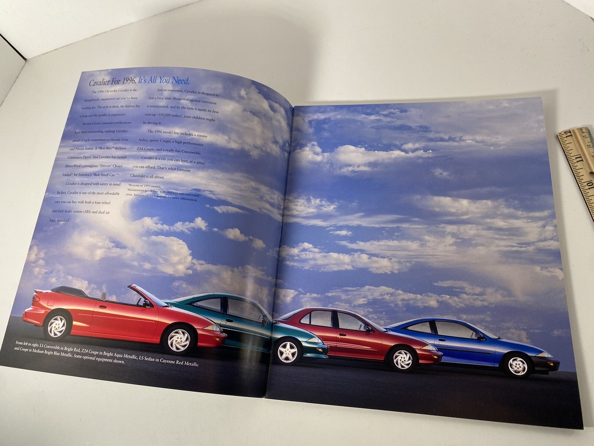 KAPITAL 2007-2009 カタログ4冊セット 1996 Chevrolet Cavalier Catalog Brochure Z24 Coupe LS Sedan