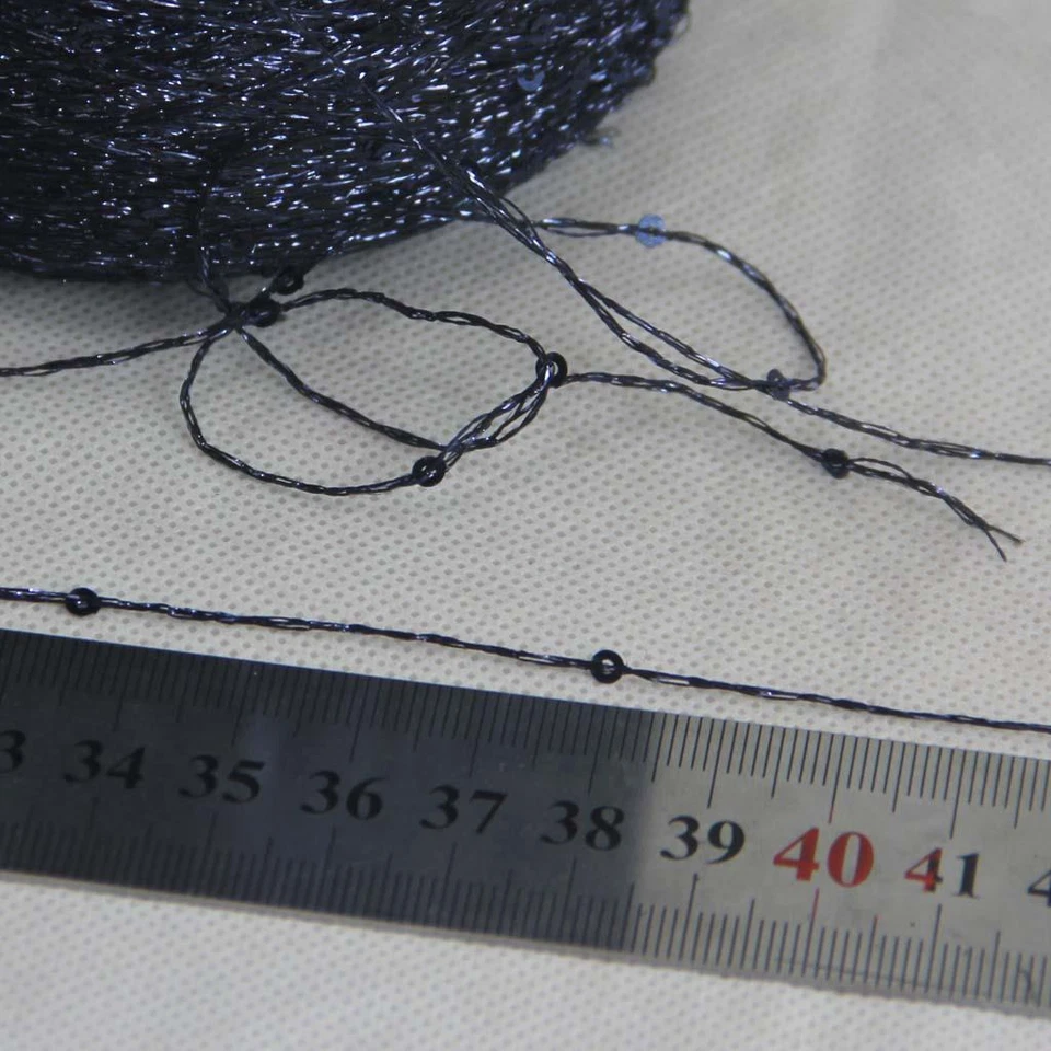 C Moda 1 Cono 500g Lentejuelas Brillantes Hágalo Usted Mismo Nylon Encaje Tejido a Mano Hilo de Ganchillo 02 Foto 3 de 4