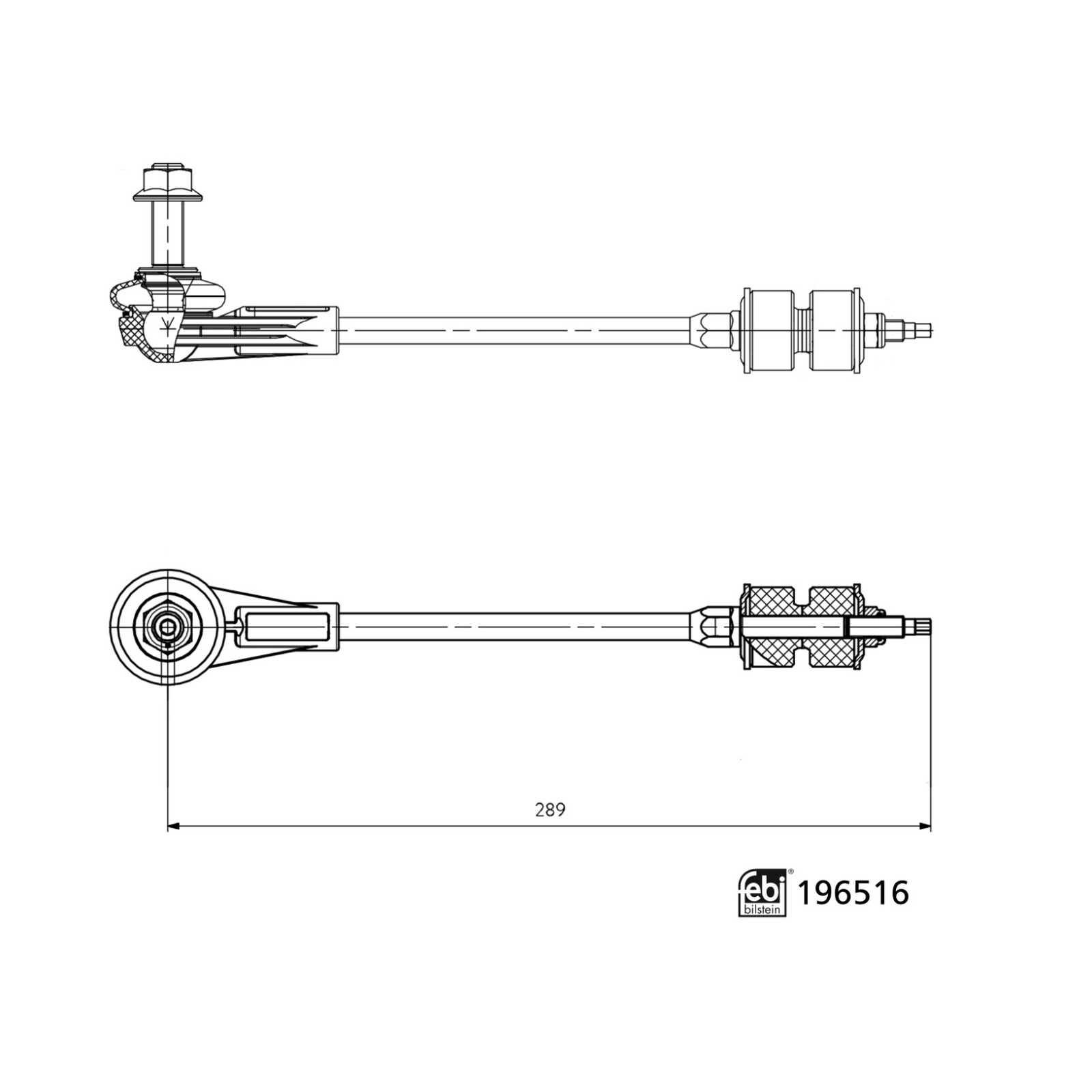 Febi Bilstein Stabiliser Link 196516 Fits Ford - OE Quality & Specification