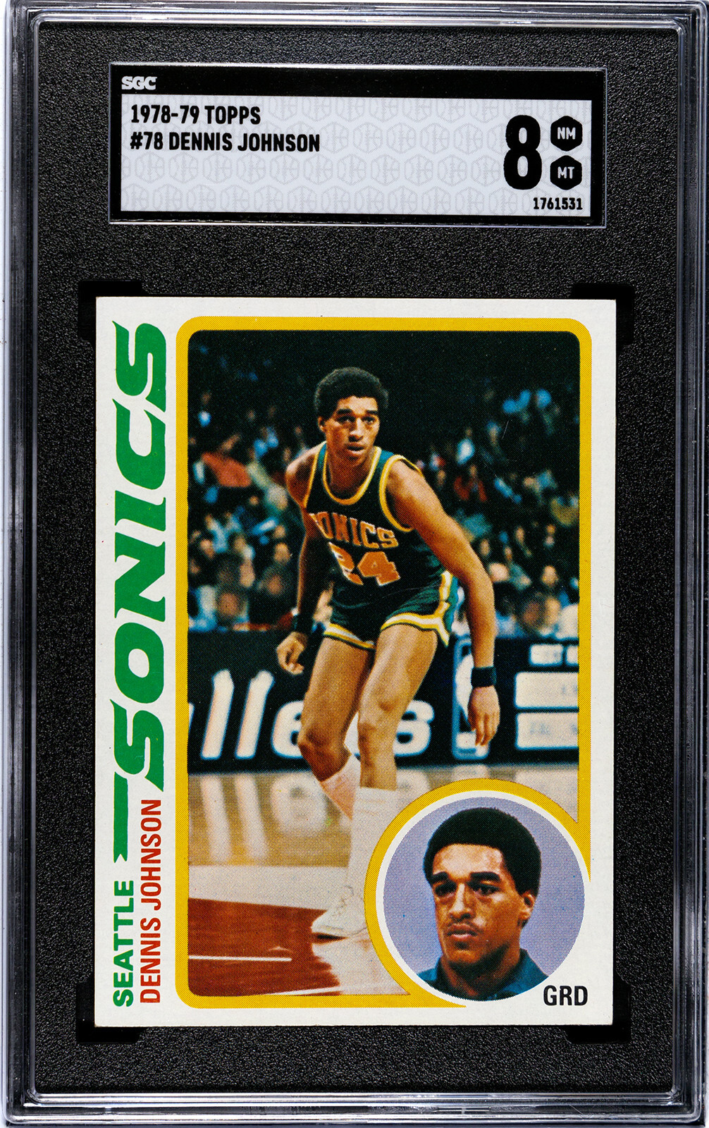 DENNIS JOHNSON 1978 TOPPS #78 NOW OWNED BY PSA GRADE 8 GREAT CENTERING