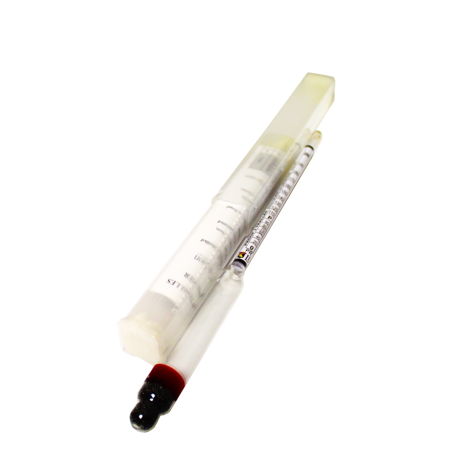 Proof and Tralle Alcohol Hydrometer for Distilled Spirits