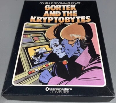 GORTEK UND DIE KRYPTOBYTES - COMMODORE - Commodore 64/128 Kassette - SEHR SELTEN