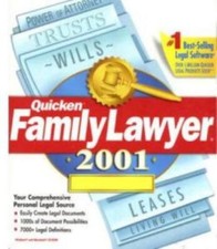 Family Lawyer 2001 PC MAC CD print custom personalized legal documents wills 