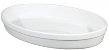 Pirofila da Forno Ovale Liscia in Porcellana Bianca 22 x 14 x 4,5 cm